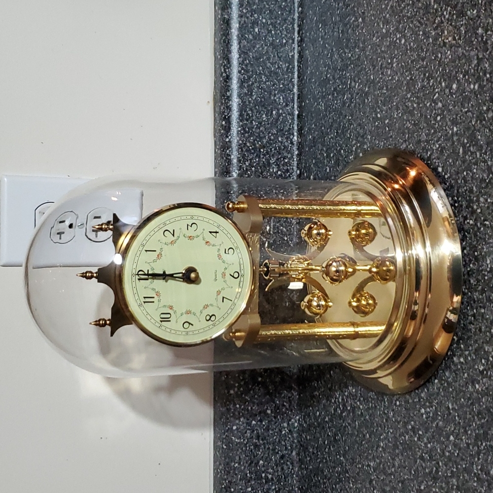 Electronic Quartz Revolving Pendulum  ANNIVERSARY Clock